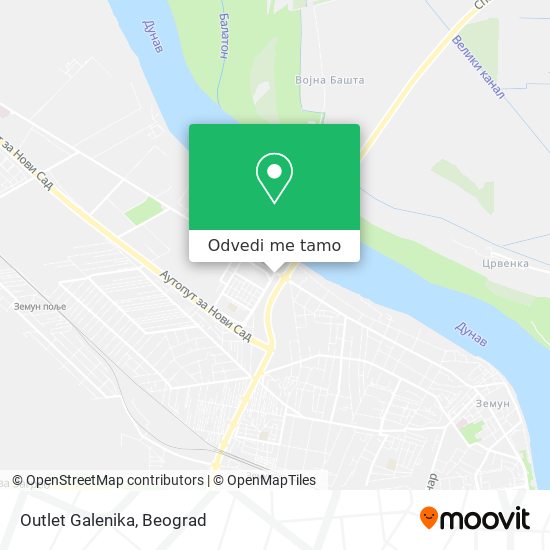 Outlet Galenika mapa