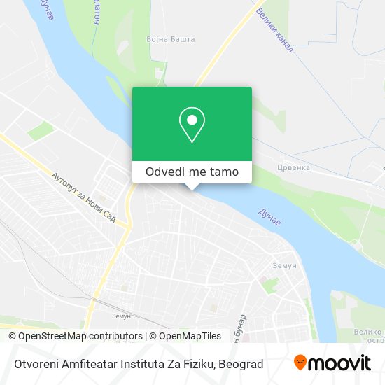 Otvoreni Amfiteatar Instituta Za Fiziku mapa