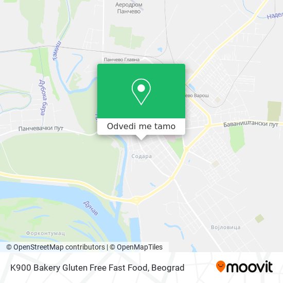 K900 Bakery Gluten Free Fast Food mapa