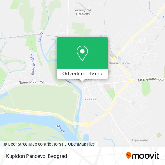 Kupidon Pancevo mapa