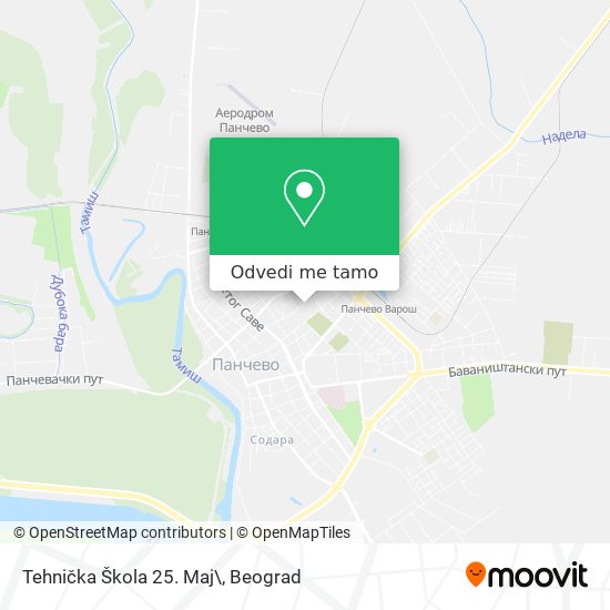 Tehnička Škola 25. Maj\ mapa