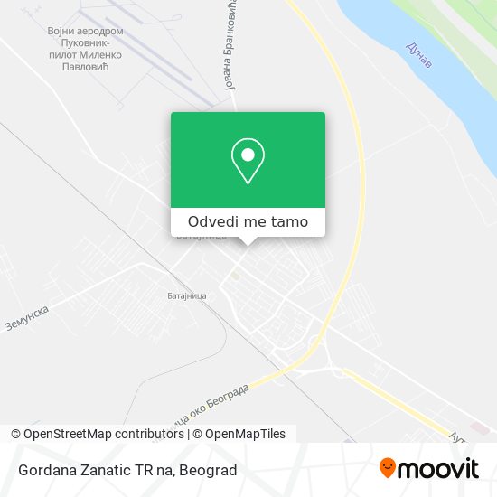 Gordana Zanatic TR na mapa