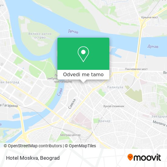 Hotel Moskva mapa