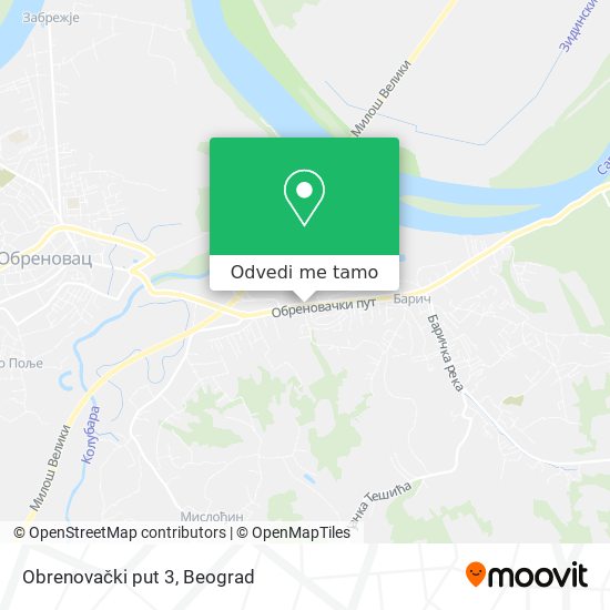 Obrenovački put 3 mapa