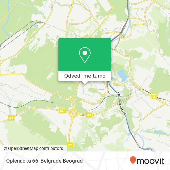 Oplenačka 66 mapa