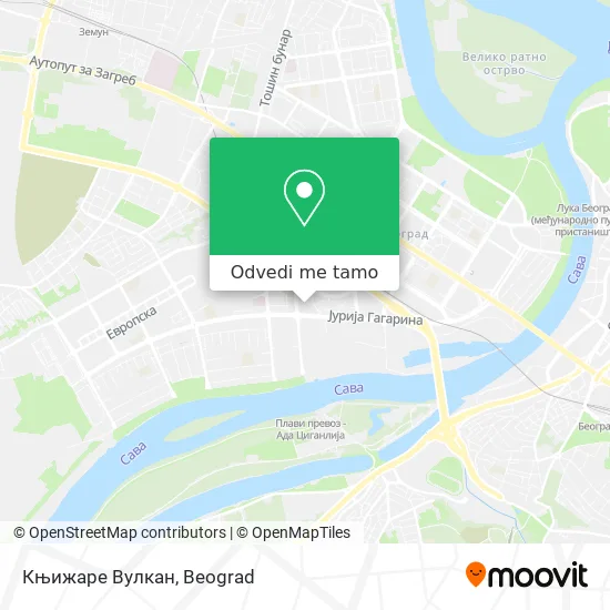 Књижаре Вулкан mapa