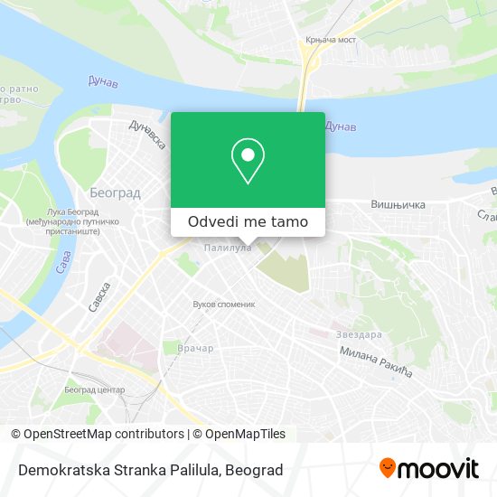 Demokratska Stranka Palilula mapa