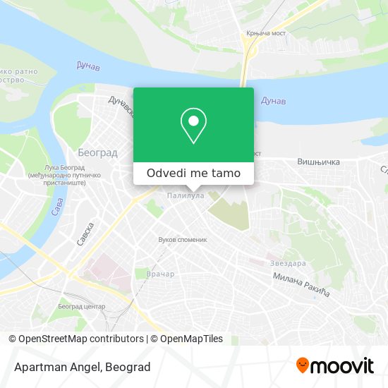 Apartman Angel mapa