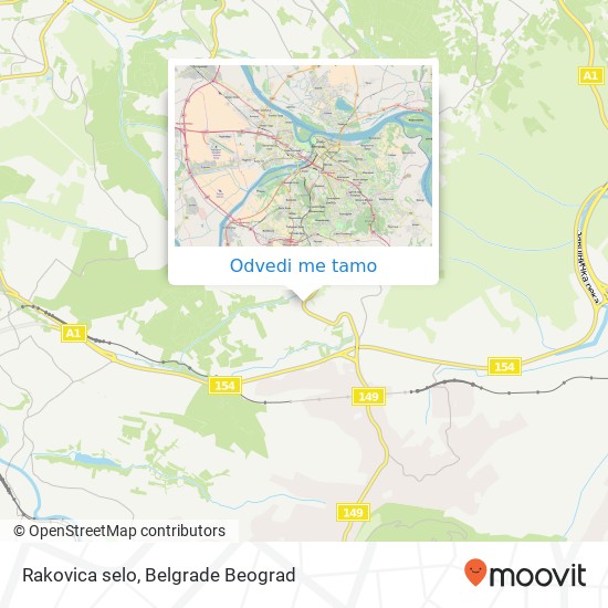 Rakovica selo mapa