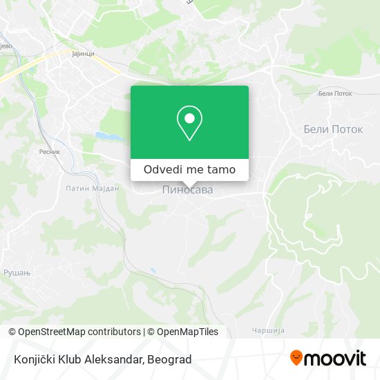 Konjički Klub Aleksandar mapa