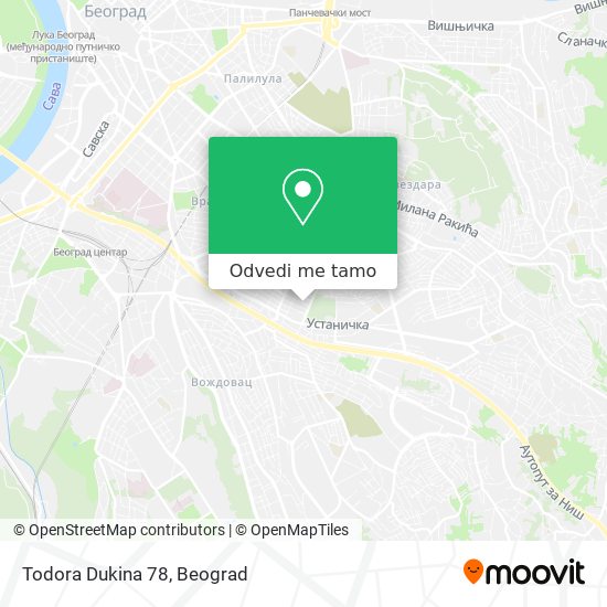 Todora Dukina 78 mapa