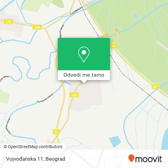 Vojvođanska 11 mapa