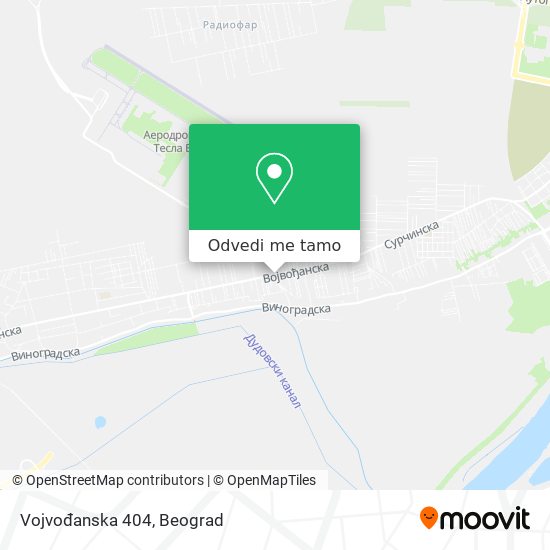 Vojvođanska 404 mapa