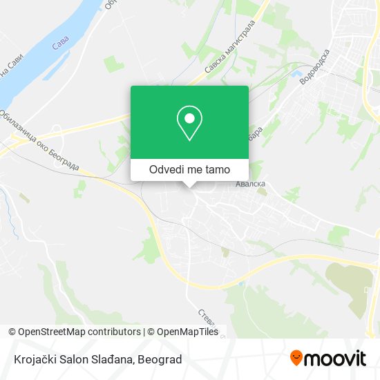 Krojački Salon Slađana mapa