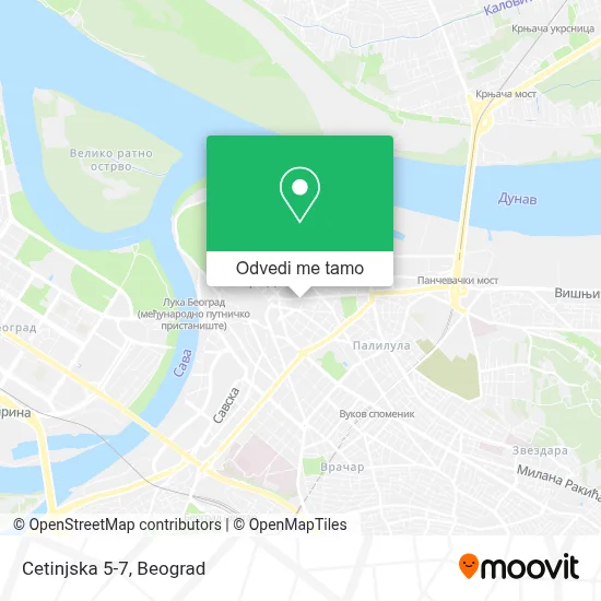 Cetinjska 5-7 mapa