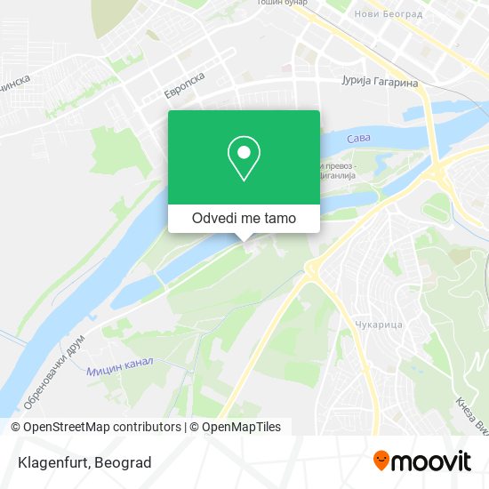 Klagenfurt mapa