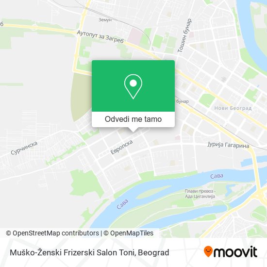 Muško-Ženski Frizerski Salon Toni mapa