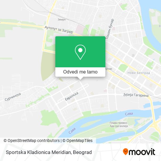 Sportska Kladionica Meridian mapa