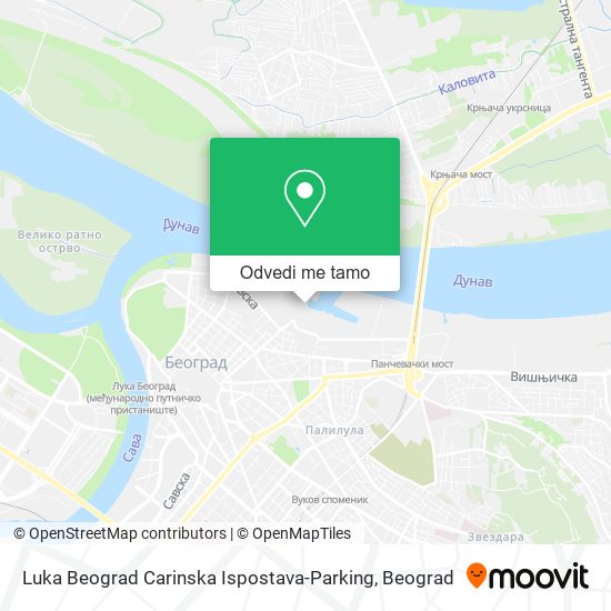Luka Beograd Carinska Ispostava-Parking mapa