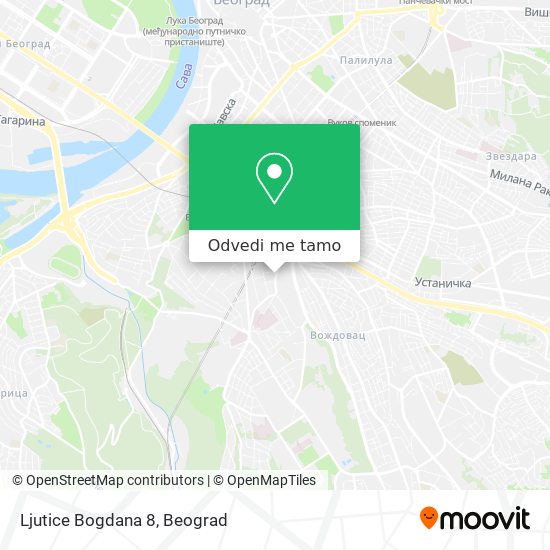 Ljutice Bogdana 8 mapa