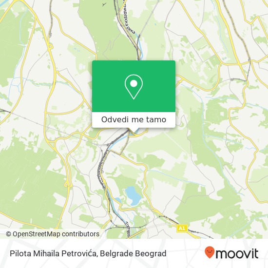 Pilota Mihaila Petrovića mapa