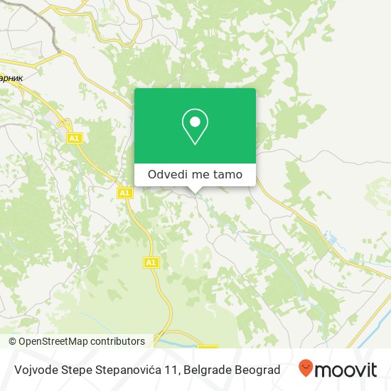 Vojvode Stepe Stepanovića 11 mapa