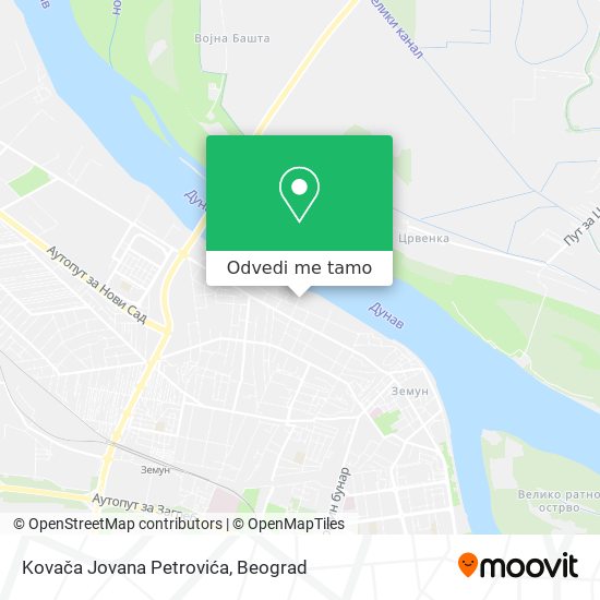 Kovača Jovana Petrovića mapa