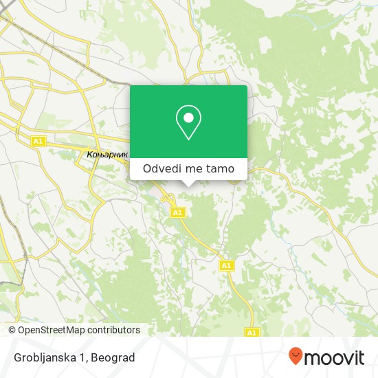 Grobljanska 1 mapa