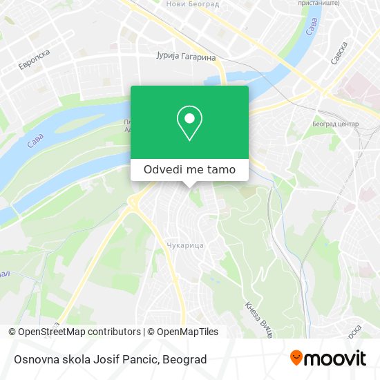 Osnovna skola Josif Pancic mapa