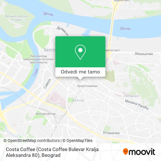 Costa Coffee (Costa Coffee Bulevar Kralja Aleksandra 80) mapa