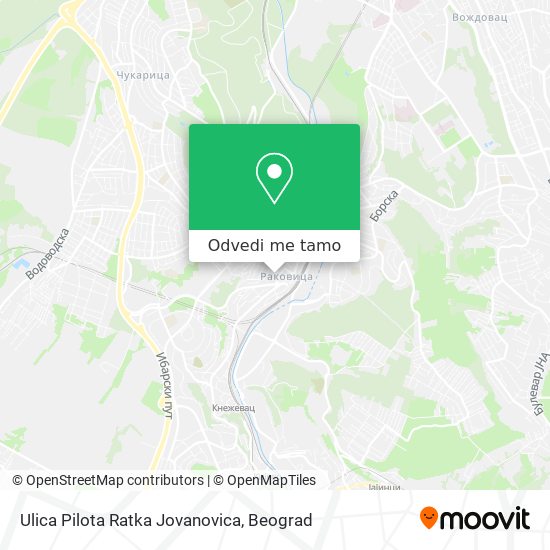 Ulica Pilota Ratka Jovanovica mapa