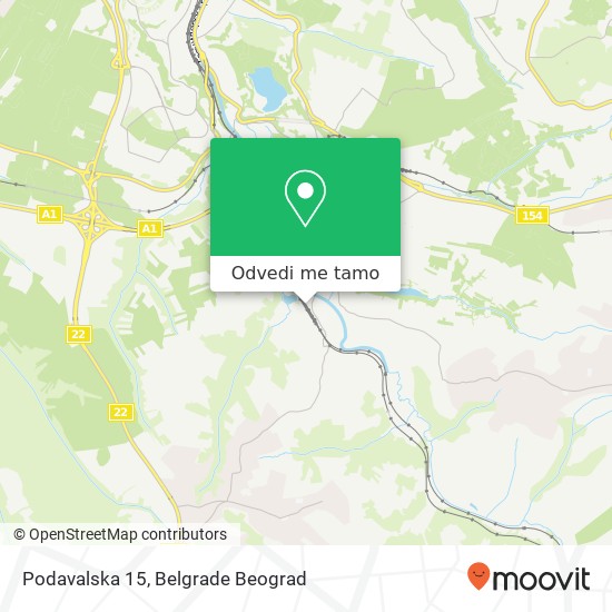 Podavalska 15 mapa