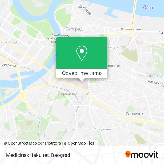 Medicinski fakultet mapa