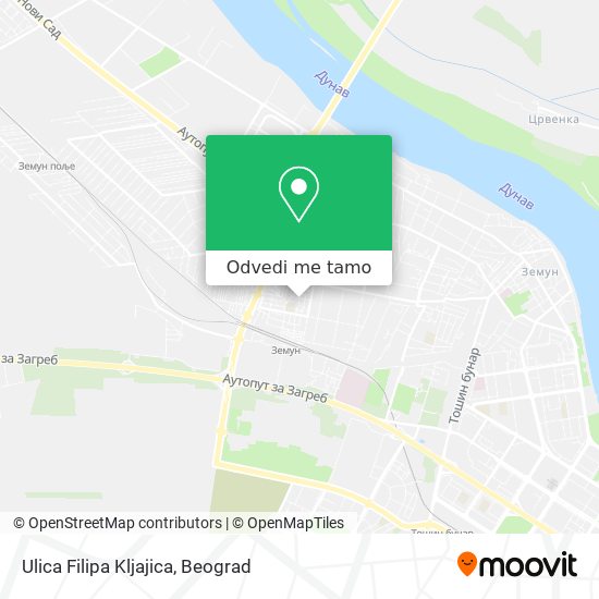 Ulica Filipa Kljajica mapa