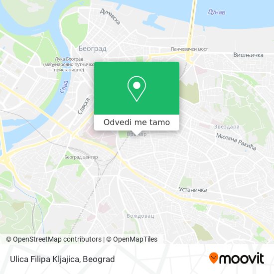 Ulica Filipa Kljajica mapa