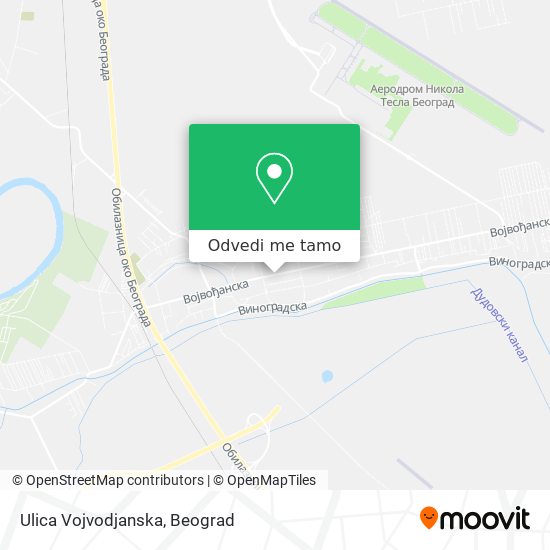 Ulica Vojvodjanska mapa