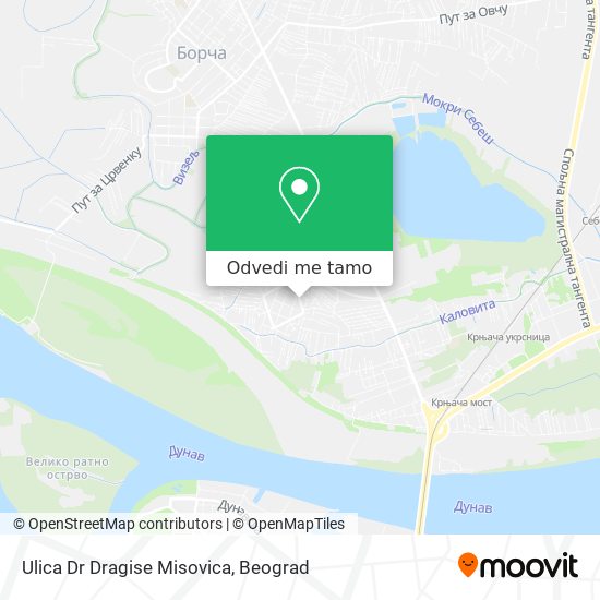 Ulica Dr Dragise Misovica mapa