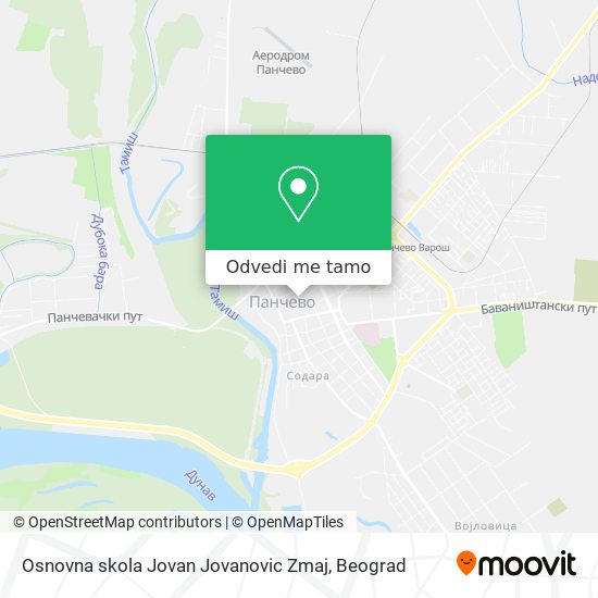 Osnovna skola Jovan Jovanovic Zmaj mapa