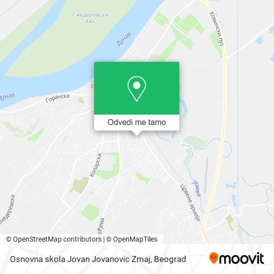 Osnovna skola Jovan Jovanovic Zmaj mapa