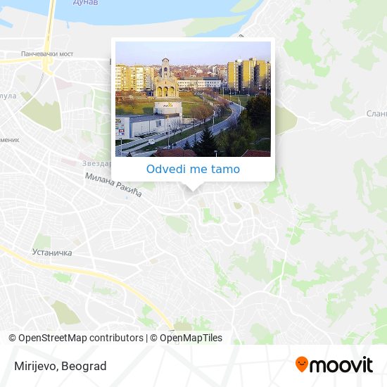 Mirijevo mapa