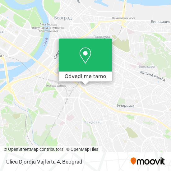 Ulica Djordja Vajferta 4 mapa