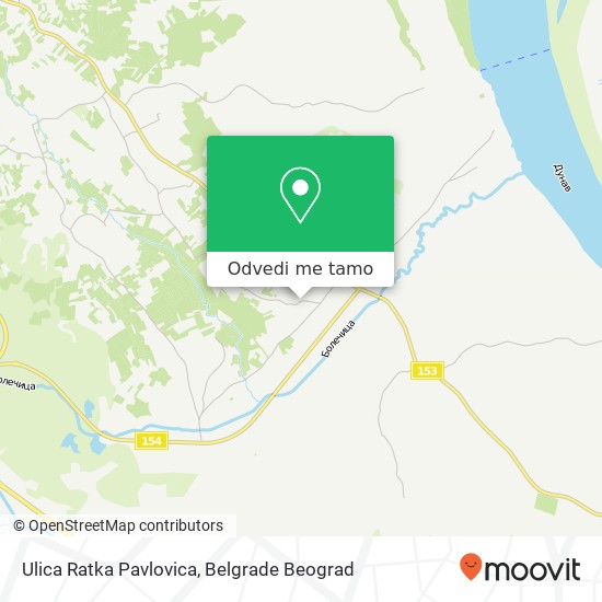 Ulica Ratka Pavlovica mapa