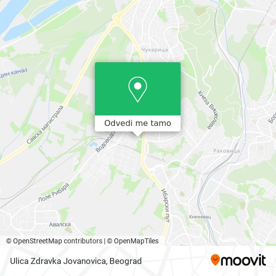 Ulica Zdravka Jovanovica mapa