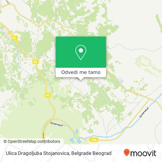 Ulica Dragoljuba Stojanovica mapa