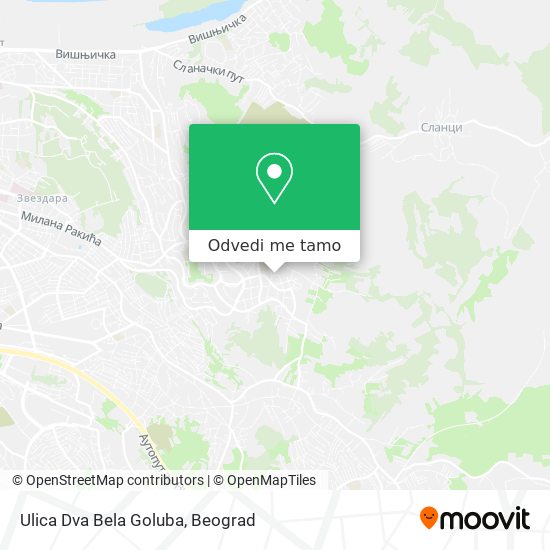 Ulica Dva Bela Goluba mapa