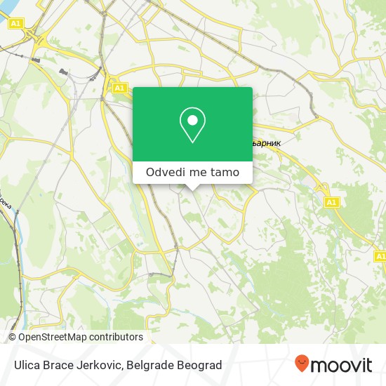 Ulica Brace Jerkovic mapa