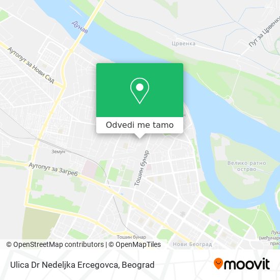 Ulica Dr Nedeljka Ercegovca mapa