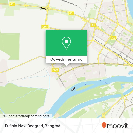 Rufiola Novi Beograd mapa