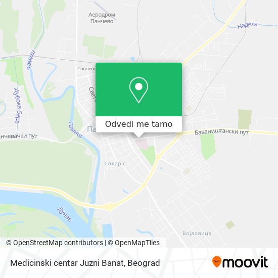 Medicinski centar Juzni Banat mapa