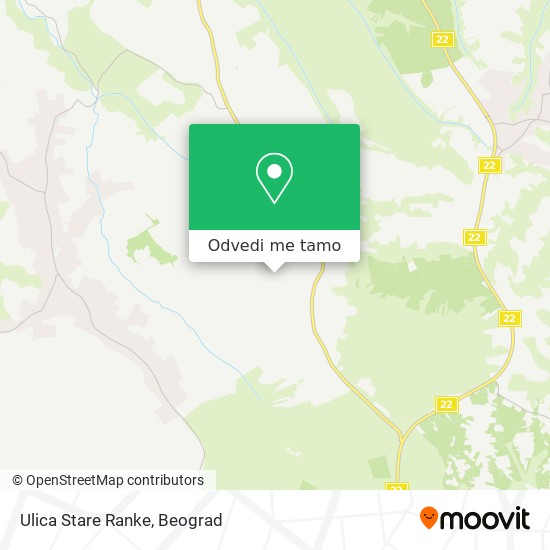 Ulica Stare Ranke mapa